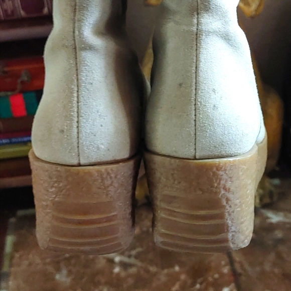 Michael Kors Lace Up Wedge Boots Size 6.5 - Picture 6 of 8